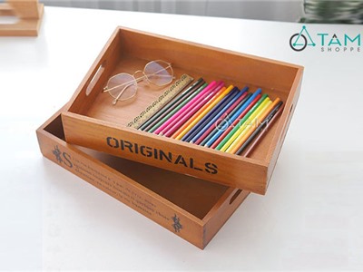 Khay gỗ trang trí chữ nhật ORIGINAL số 14